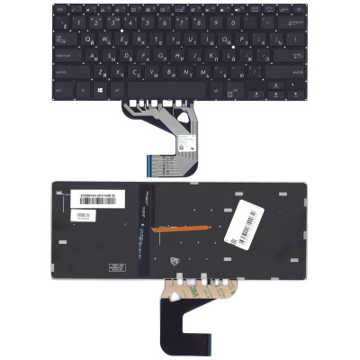 Клавиатура для ноутбука Asus UX460U UX460UA черная с подсветкой