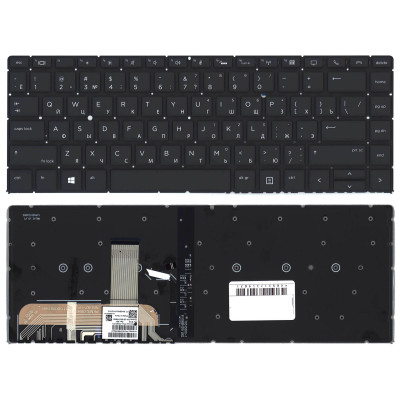 Клавиатура для ноутбука HP EliteBook x360 1040 G6 черная