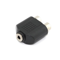 Переходник с RCA (тюльпан) 2 канала мама на miniJack