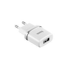 Блок питания (сетевой адаптер) HOCO C11 Smart один порт USB, 5V, 1.0A, белый Блок питания (сетевой адаптер) HOCO C11 Smart один порт USB, 5V, 1.0A, белый