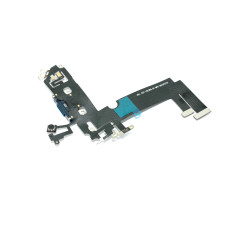 Шлейф с разъемом зарядки и микрофоном для Apple iPhone 12 Mini, черный