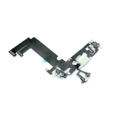 Шлейф с разъемом зарядки и микрофоном для Apple iPhone 12 Mini, зеленый