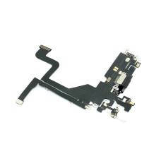 Шлейф с разъемом зарядки и микрофоном для Apple iPhone 13 Pro, черный