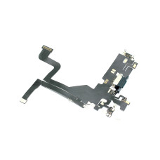 Шлейф с разъемом зарядки и микрофоном для Apple iPhone 13 Pro, синий