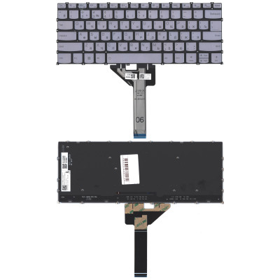 Клавиатура для ноутбука Lenovo Yoga Slim 6 14IAP8 серебристая
