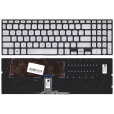 Клавиатура для ноутбука Asus X712 серебристая