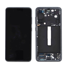 Дисплей для Samsung Galaxy S21 FE 5G SM-G990B/DS черный с рамкой