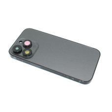 Задняя крышка (корпус) в сборе с рамкой для Apple iPhone 14 Pro черная