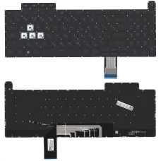 Клавиатура для ноутбука Asus Gaming F15 FA507 черная с подсветкой