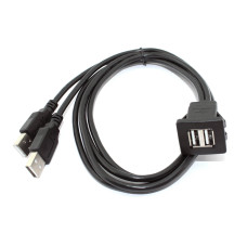 Кабель с разъемами USB 2.0  2 мама для монтажа - 2 папа 1 м
