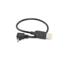 Кабель USB  Type A на Micro USB угол вверх  0,25 м