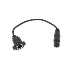 Кабель RJ45  на XLR мама 0.3 м