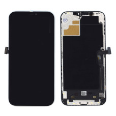 Дисплей Amperin для Apple iPhone 12 Pro Max в сборе с тачскрином (Soft Oled) черный