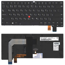 Клавиатура для ноутбука Lenovo Thinkpad T460S T470S черная с подсветкой 01EN722, 01EN763