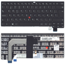 Клавиатура для ноутбука Lenovo Thinkpad T460S 13 черная без подсветки