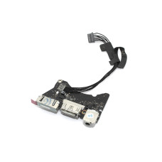 Плата I/O с разъемами Audio USB MagSafe 2 MacBook Air 11 A1465 Mid 2013 Early 2014 Early 2015