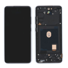 Дисплей (модуль) для Samsung Galaxy S20 FE SM-G780F в сборе с тачскрином и рамкой TFT синий