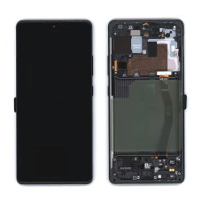 Дисплей для Samsung Galaxy S10 Lite SM-G770F в сборе с тачскрином ServicePack черный (GH82-21672A)