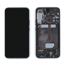 Дисплей для Samsung Galaxy S22 Plus SM-S906B в сборе с тачскрином ServicePack черный (GH82-27500A)