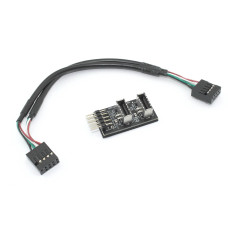 Хаб USB 2.0 для мат. плат на USB Type-E 2 порта