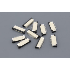 Разъем FPC  Half Coverage Bottom Contact 1.0K-BX-10PWB 10 pin высота 2мм шаг 1мм 10 шт
