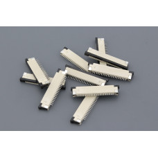 Разъем FPC  Half Coverage Bottom Contact 1.0K-BX-20PWB 20 pin высота 2мм шаг 1мм 10 шт