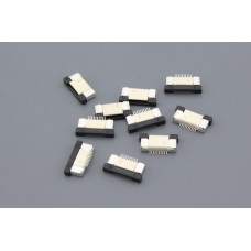 Разъем FPC  Half Coverage Top Contact 0.5K-BS-10PWB 10 pin высота 2мм шаг 0,5мм 10 шт