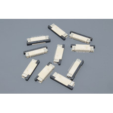 Разъем FPC  Half Coverage Top Contact 0.8K-BS-10PWB 10 pin высота 2мм шаг 0,8мм 10 шт