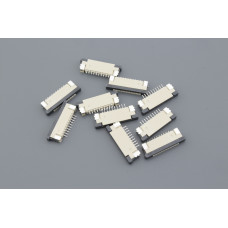 Разъем FPC  Half Coverage Top Contact 1.0K-BS-10PWB 10 pin высота 2мм шаг 1мм 10 шт
