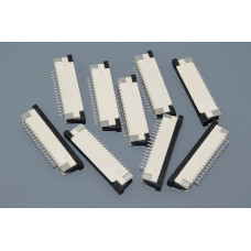 Разъем FPC  Half Coverage Top Contact 1.0K-BS-16PWB 16 pin высота 2мм шаг 1мм 10 шт