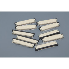 Разъем FPC  Half Coverage Top Contact 1.0K-BS-20PWB 20 pin высота 2мм шаг 1мм 10 шт