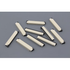 Разъем FPC  Half Coverage Top Contact 1.0K-BS-24PWB 24 pin высота 2мм шаг 1мм 10 шт