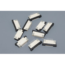 Разъем FPC  Half Coverage Top Contact 1.0K-BS-6PWB 6 pin высота 2мм шаг 1мм 10 шт